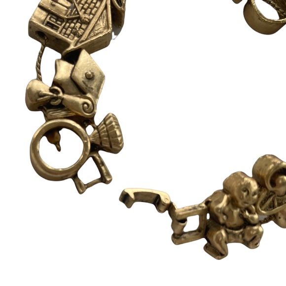 My Precious Child Growing Up Gold Whimsy Sliding Charm Bracelet Lifes Blessings - Picture 6 of 8